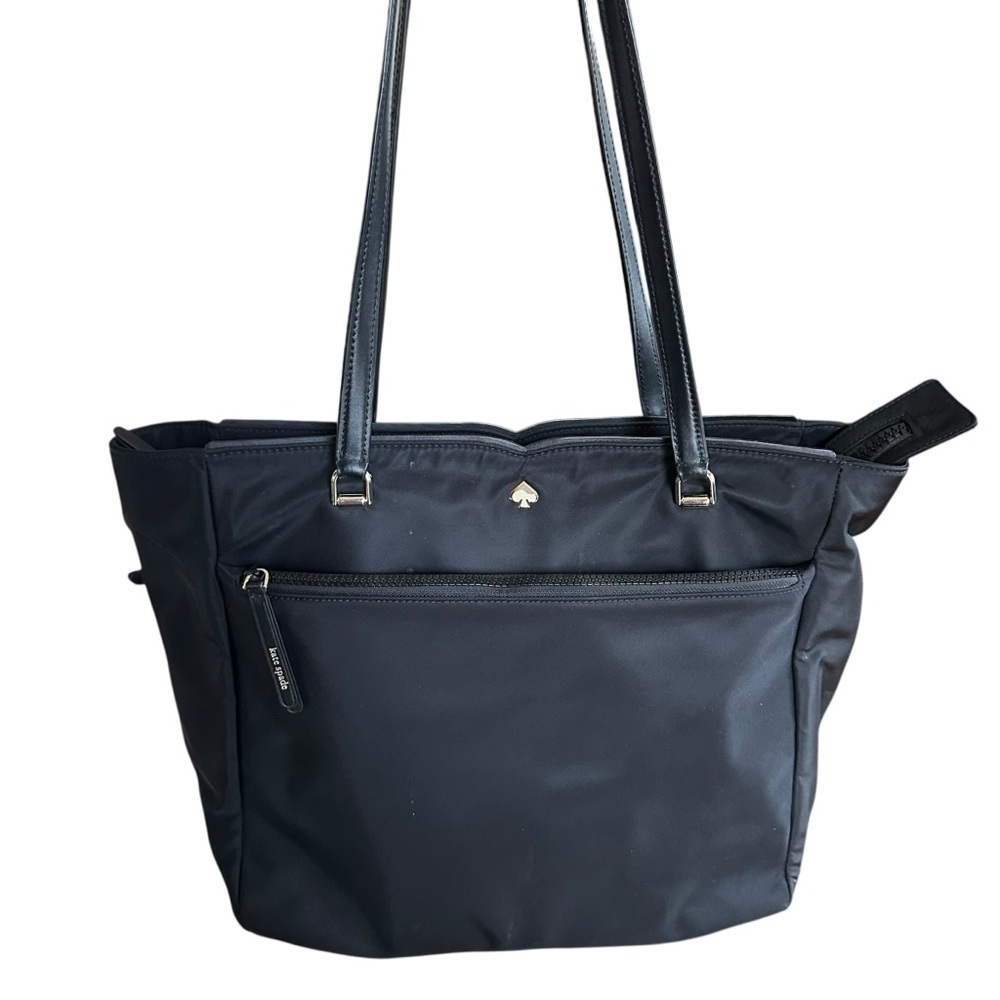 Kate Spade Jae Nylon Satchel Tote Bag Black - Picture 2 of 8